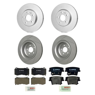 Bosch® - QuietCast™ Premium Front and Rear Brake Kit with Organic Pads