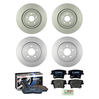 Bosch® - QuietCast™ Premium Front and Rear Brake Kit with Organic Pads