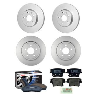Bosch® - QuietCast™ Premium Front and Rear Brake Kit with Organic Pads