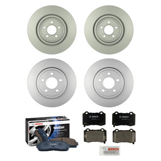 Bosch® - QuietCast™ Premium Front and Rear Brake Kit with Organic Pads