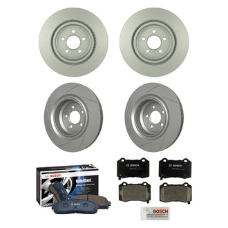 Bosch® - QuietCast™ Premium Front and Rear Brake Kit with Organic Pads