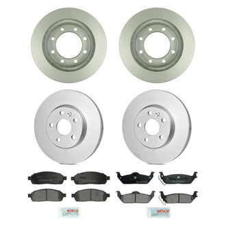 Bosch® - QuietCast™ Premium Front and Rear Brake Kit with Ceramic Pads