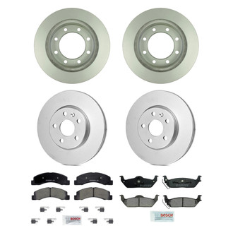 Bosch® - QuietCast™ Premium Front and Rear Brake Kit with Ceramic Pads