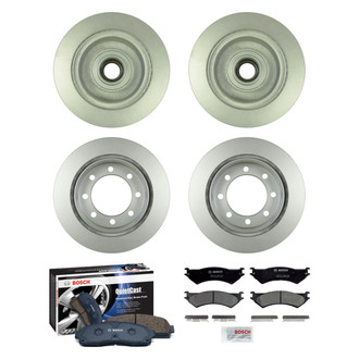 Bosch® - QuietCast™ Premium Front and Rear Brake Kit with Ceramic Pads
