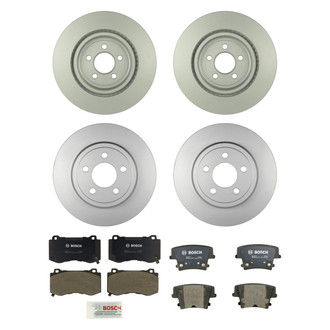 Bosch® - QuietCast™ Premium Front and Rear Brake Kit with Organic Pads