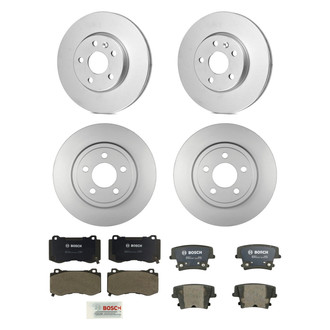 Bosch® - QuietCast™ Premium Front and Rear Brake Kit with Organic Pads