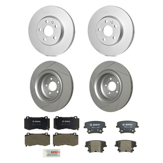 Bosch® - QuietCast™ Premium Front and Rear Brake Kit with Organic Pads