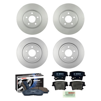 Bosch® - QuietCast™ Premium Front and Rear Brake Kit with Organic Pads
