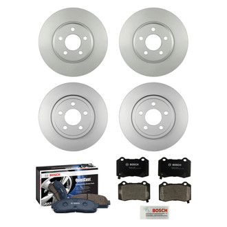 Bosch® - QuietCast™ Premium Front and Rear Brake Kit with Organic Pads