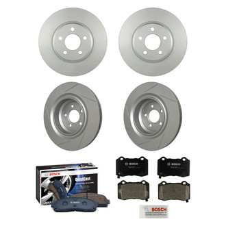 Bosch® - QuietCast™ Premium Front and Rear Brake Kit with Organic Pads