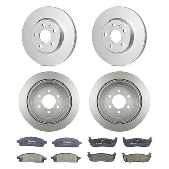 Bosch® - QuietCast™ Premium Front and Rear Brake Kit with Organic Pads