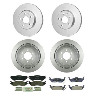 Bosch® - QuietCast™ Premium Front and Rear Brake Kit with Organic Pads