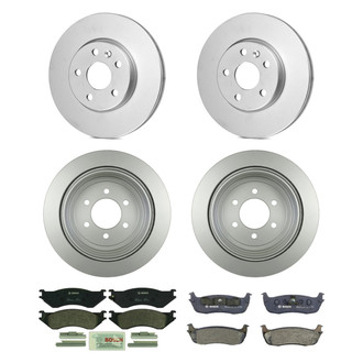 Bosch® - QuietCast™ Premium Front and Rear Brake Kit with Organic Pads
