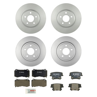 Bosch® - QuietCast™ Premium Front and Rear Brake Kit with Organic Pads