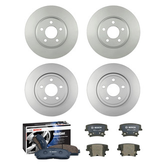 Bosch® - QuietCast™ Premium Front and Rear Brake Kit with Organic Pads