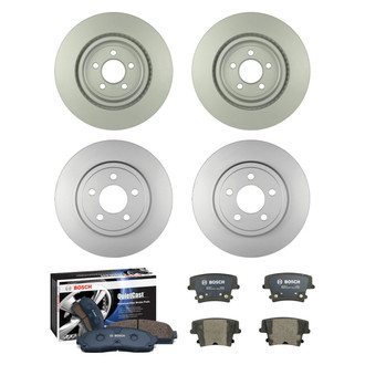 Bosch® - QuietCast™ Premium Front and Rear Brake Kit with Organic Pads