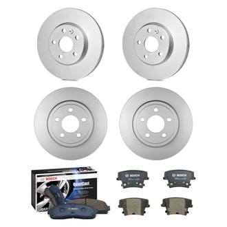 Bosch® - QuietCast™ Premium Front and Rear Brake Kit with Organic Pads