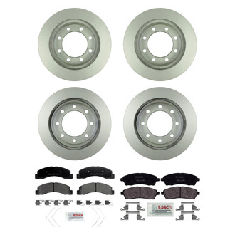 Bosch® - QuietCast™ Premium Front and Rear Brake Kit with Organic Pads