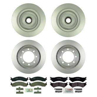 Bosch® - QuietCast™ Premium Front and Rear Brake Kit with Organic Pads