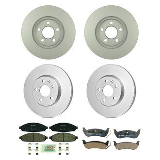 Bosch® - QuietCast™ Premium Front and Rear Brake Kit with Organic Pads
