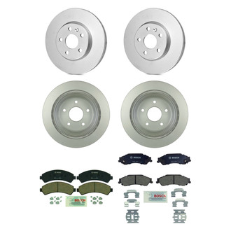 Bosch® - QuietCast™ Premium Front and Rear Brake Kit with Ceramic Pads