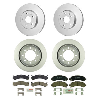 Bosch® - QuietCast™ Premium Front and Rear Brake Kit with Ceramic Pads