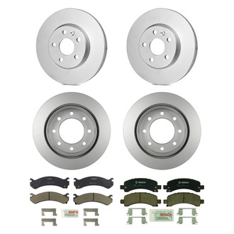 Bosch® - QuietCast™ Premium Front and Rear Brake Kit with Ceramic Pads