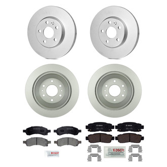Bosch® - QuietCast™ Premium 1-Piece Brake Kit with Ceramic Brake Pads