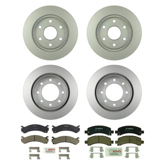 Bosch® - QuietCast™ Premium Front and Rear Brake Kit with Ceramic Pads