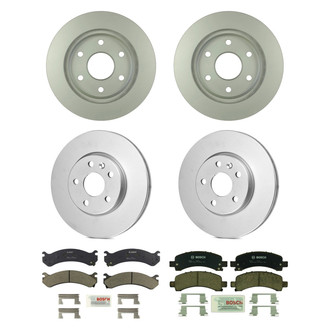 Bosch® - QuietCast™ Premium Front and Rear Brake Kit with Ceramic Pads