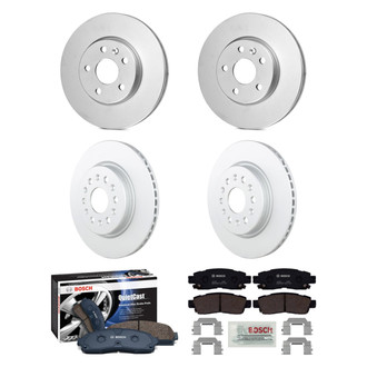 Bosch® - QuietCast™ Premium Front and Rear Brake Kit with Ceramic Pads