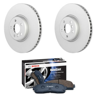 Bosch® - QuietCast™ Premium Front Brake Kit with Semi-Metallic Pads