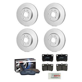 Bosch® - QuietCast™ Premium Front and Rear Brake Kit with Ceramic Pads