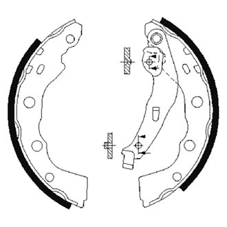 Bosch® - Blue™ Parking Brake Shoes
