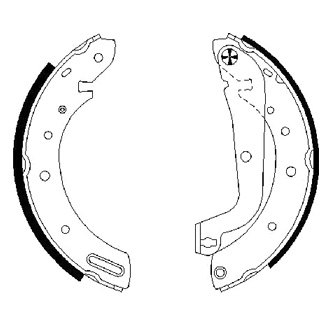 Bendix ® 968 - Premium Rear Parking Brake Shoes