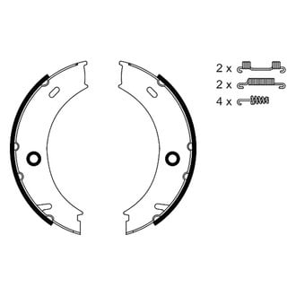 Bosch® - Blue™ Rear Parking Brake Shoes