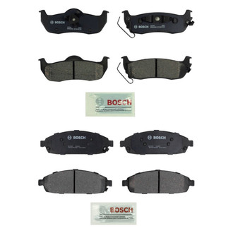 Bosch® - QuietCast™ Premium Ceramic Front and Rear Disc Brake Pad Set