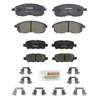 Bosch® - QuietCast™ Premium Ceramic Front and Rear Disc Brake Pad Set