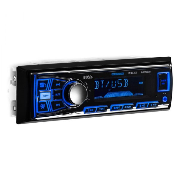 Boss Audio 611uab Single Din Am Fm Mp3 Wma Digital Media Receiver With Built In Bluetooth
