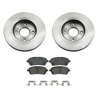 bproauto® - Front Brake Kit with Semi-Metallic Pads