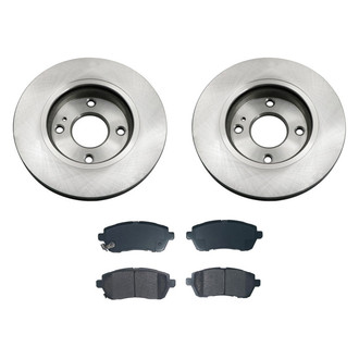 bproauto® - Front Brake Kit with Semi-Metallic Pads