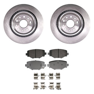 bproauto® - Rear Brake Kit with Semi-Metallic Pads