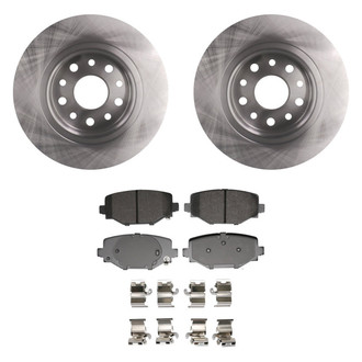 bproauto® - Rear Brake Kit with Semi-Metallic Pads