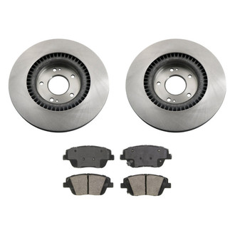 bproauto® - Front Brake Kit with Semi-Metallic Pads