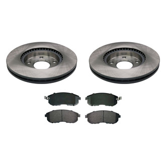 bproauto® - Front Brake Kit with Semi-Metallic Pads