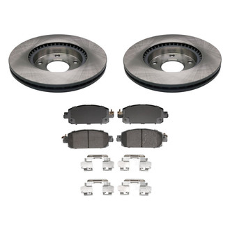 bproauto® - Front Brake Kit with Semi-Metallic Pads