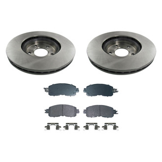bproauto® - Front Brake Kit with Semi-Metallic Pads