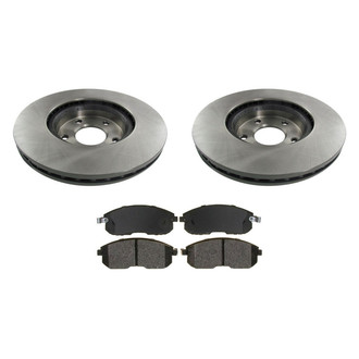 bproauto® - Front Brake Kit with Semi-Metallic Pads