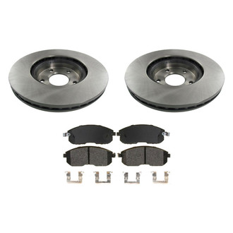 bproauto® - Front Brake Kit with Semi-Metallic Pads