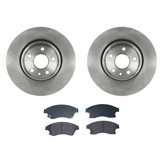 bproauto® - Front Brake Kit with Semi-Metallic Pads